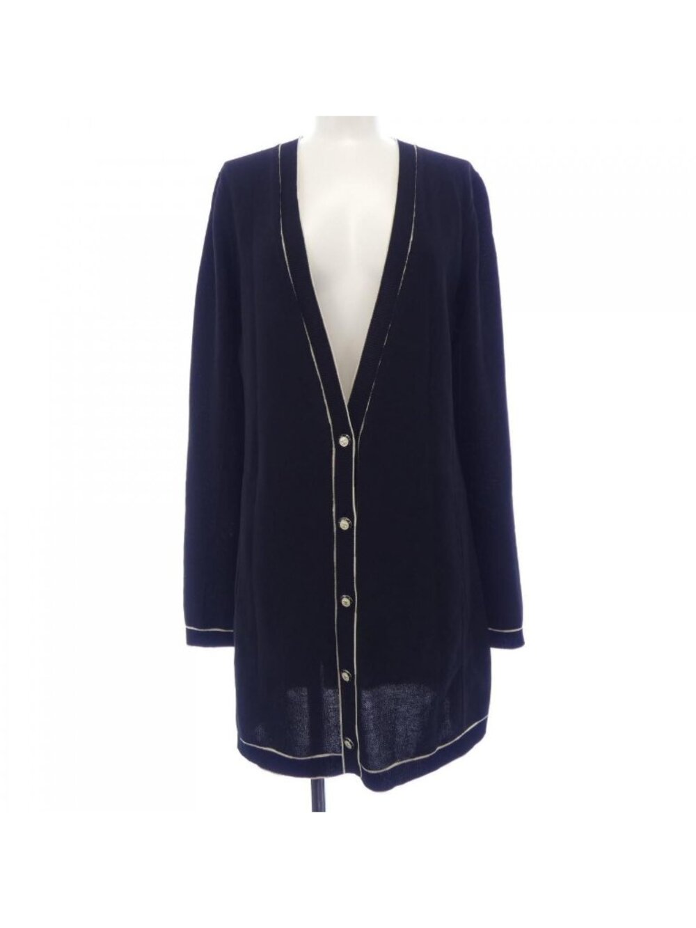 Chanel Long Cardigan Black
